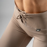 FOXED® LACED RIFFLE HIGHWAIST LEGGINGS MOCCA