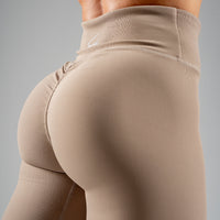 FOXED® LACED RIFFLE HIGHWAIST LEGGINGS MOCCA