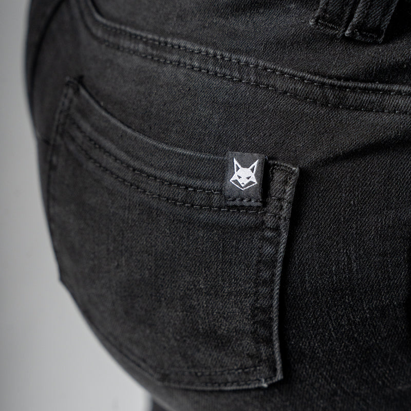 FOXED® HIGH-WAISTED JEANS BLACK