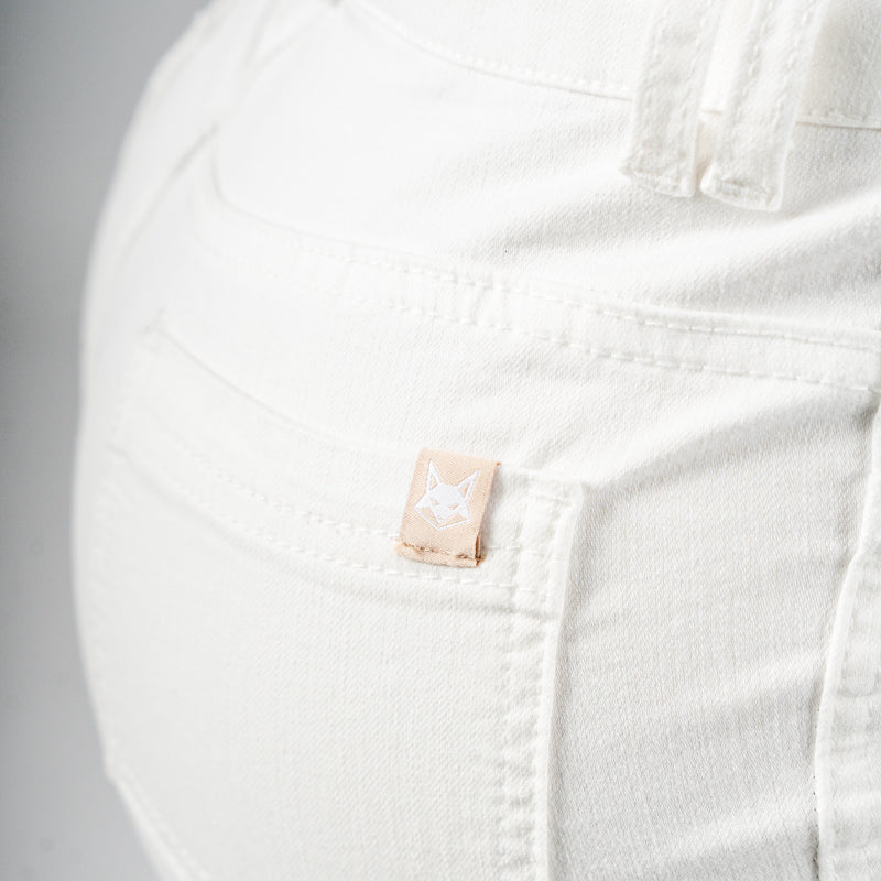 FOXED® HIGH-WAISTED JEANS WHITE