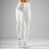 FOXED® HIGH-WAISTED JEANS WHITE