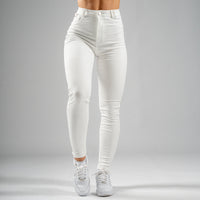 FOXED® HIGH-WAISTED JEANS WHITE
