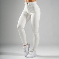 FOXED® HIGH-WAISTED JEANS WHITE