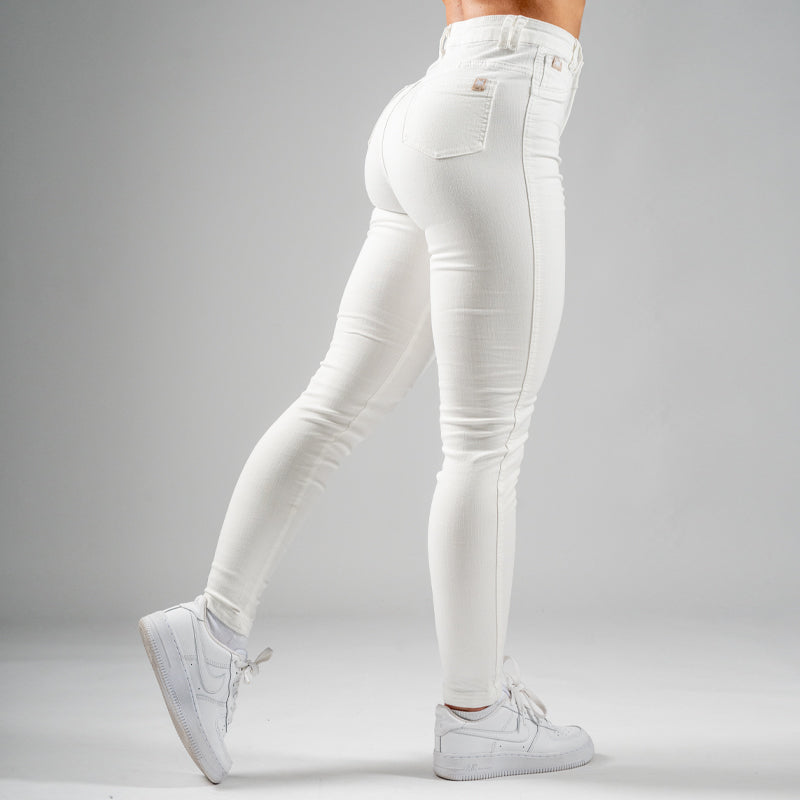 FOXED® HIGH-WAISTED JEANS WHITE