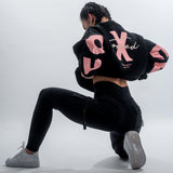 FOXED® STATEMENT OVERSIZE SWEATER BLACK ROSE