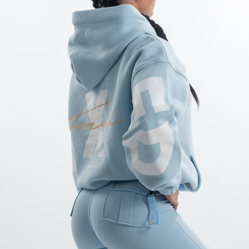 FOXED® STATEMENT HOODIE BABYBLUE