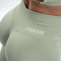 FOXED® IZI SEAMLESS V FLEX BACK LEGGINGS MUTED MINT