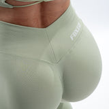 FOXED® IZI SEAMLESS V FLEX BACK LEGGINGS MUTED MINT