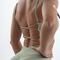 FOXED® IZI SEAMLESS MUTED MINT BUTTERFLY BACK TOP 