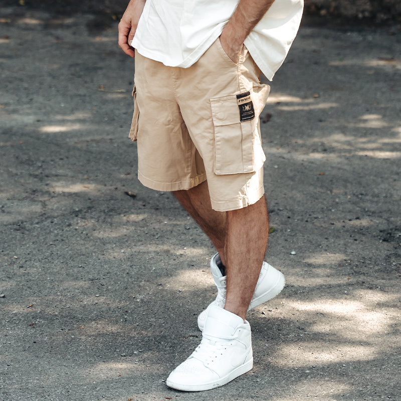 FOXED® CARGO SHORTS MEN SAND (NEW FIT)