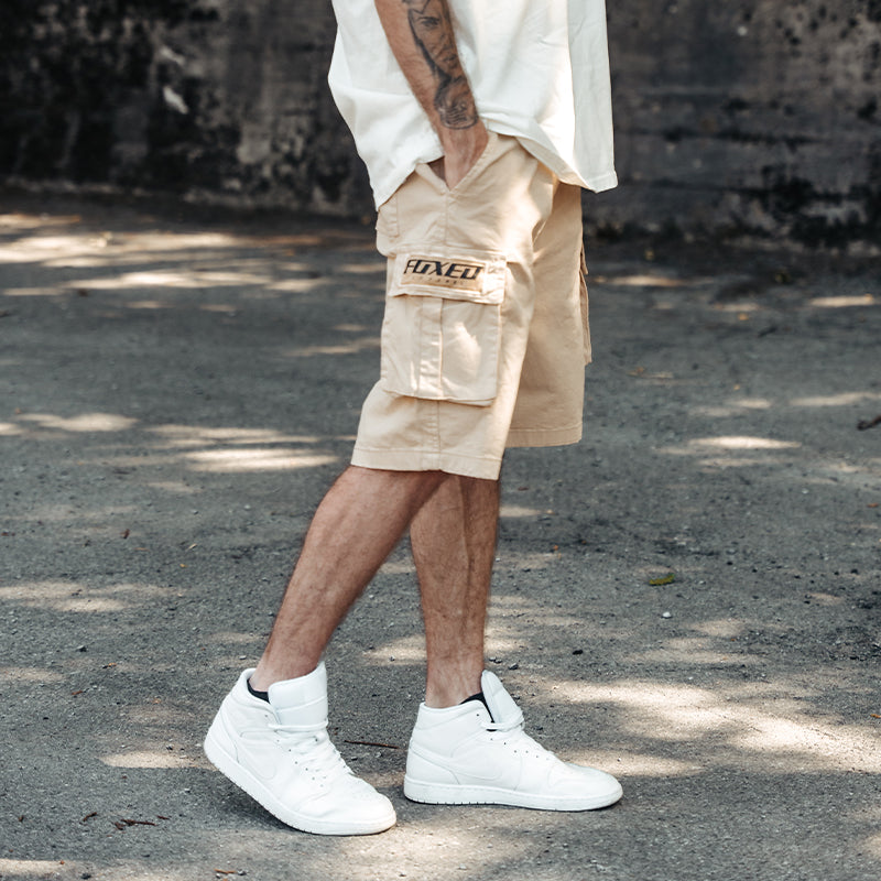 FOXED® CARGO SHORTS MEN SAND (NEW FIT)