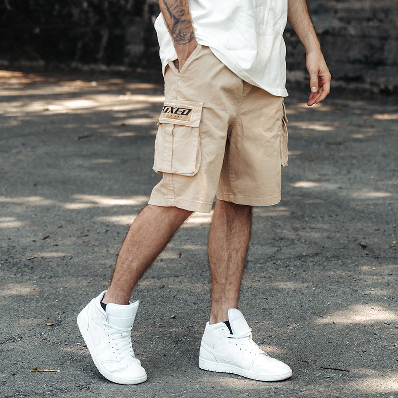 FOXED® CARGO SHORTS MEN SAND (NEW FIT)