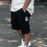FOXED® CARGO SHORTS MEN BLACK (NEW FIT)