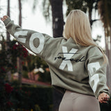 FOXED® STATEMENT OVERSIZE SWEATER MATCHA LATTE