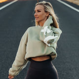 FOXED® STATEMENT OVERSIZE SWEATER MATCHA LATTE