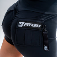 FOXED® CARGO 2-POCKET SHORTS BLACK/WHITE