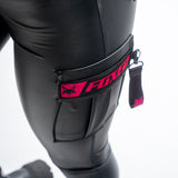 FOXED® CARGOLYX® FAUX LEATHER BLACK/GLITTER BERRY