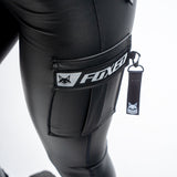 FOXED® CARGOLYX® FAUX LEATHER BLACK/GLITTER WHITE