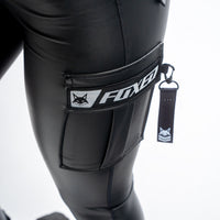 FOXED® CARGOLYX® FAUX LEATHER BLACK/GLITTER WHITE