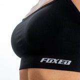 FOXED® IZI SEAMLESS BLACK BUTTERFLY BACK TOP