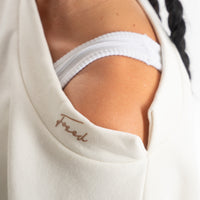 FOXED® SLOUCHY WIDE NECK WOMEN SWEATER CANNOLI