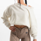 FOXED® SLOUCHY WIDE NECK WOMEN SWEATER CANNOLI