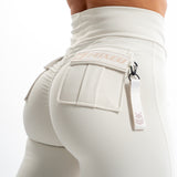 FOXED® CARGO 3-POCKET LEGGINGS COCONUT