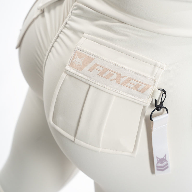 FOXED® CARGO 3-POCKET LEGGINGS COCONUT