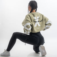 FOXED® STATEMENT OVERSIZE SWEATER MATCHA LATTE
