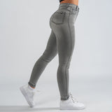 FOXED® HIGH-WAISTED JEANS GREY