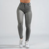 FOXED® HIGH-WAISTED JEANS GREY