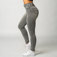 FOXED® HIGH-WAISTED JEANS GREY