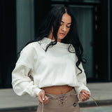 FOXED® SLOUCHY WIDE NECK WOMEN SWEATER CANNOLI