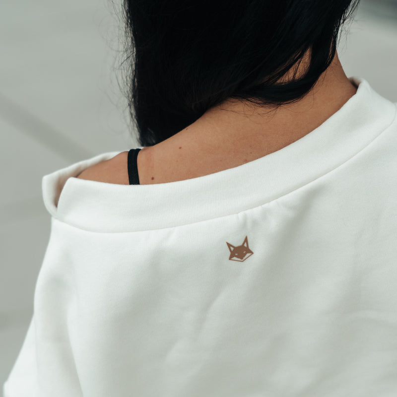 FOXED® SLOUCHY WIDE NECK WOMEN SWEATER CANNOLI