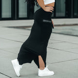 FOXED® CARGO MAXI SKIRT ALL BLACK