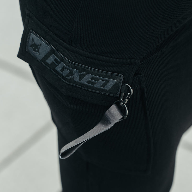 FOXED® CARGO MAXI SKIRT ALL BLACK