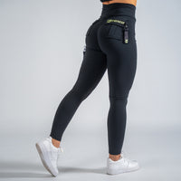 FOXED® CARGO 3-POCKET LEGGINGS GREEN GLITTER