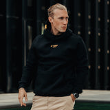 FOXED® CREW UNISEX HOODIE BLACK/YELLOW