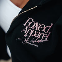 FOXED® DEDICATION CROPPED ZIPPER BLACK/ROSE