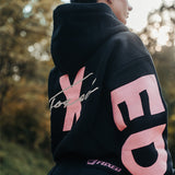 FOXED® STATEMENT HOODIE BLACK/PINK