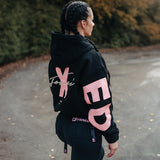 FOXED® STATEMENT HOODIE BLACK/PINK