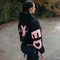 FOXED® STATEMENT HOODIE BLACK/PINK
