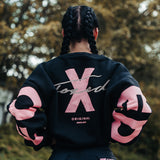 FOXED® STATEMENT OVERSIZE SWEATER BLACK ROSE