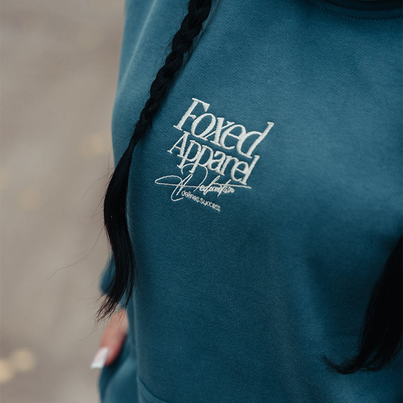FOXED® DEDICATION PREMIUM HOODIE PETROL WMN