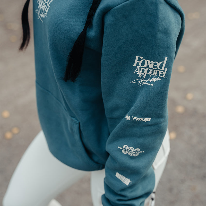 FOXED® DEDICATION PREMIUM HOODIE PETROL WMN