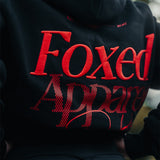 FOXED® DEDICATION PREMIUM HOODIE BLACK/RED WMN