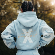 FOXED® STATEMENT HOODIE BABY BLUE