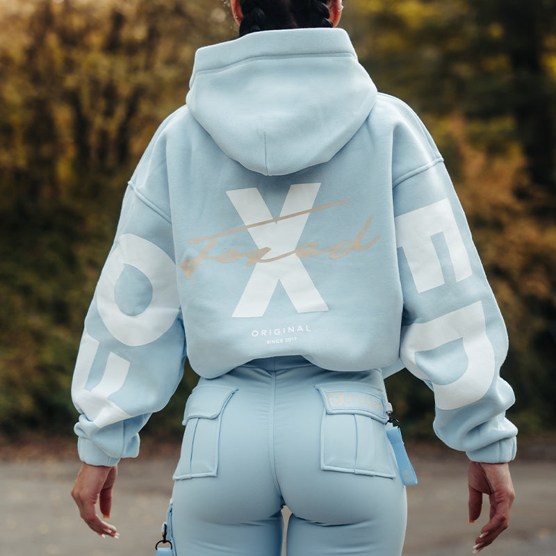 FOXED® STATEMENT HOODIE BABYBLUE