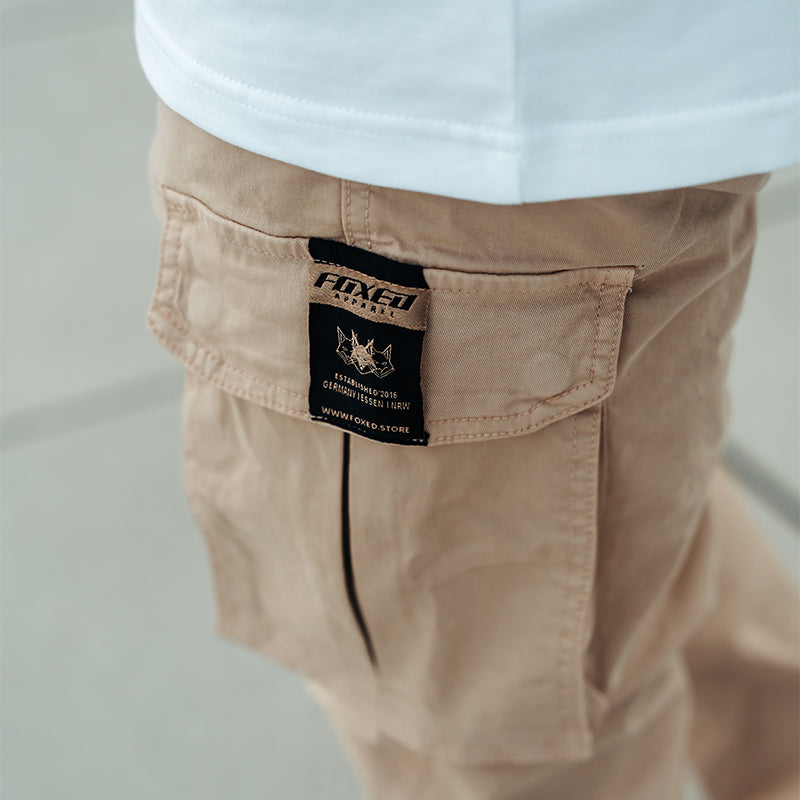 FOXED® CARGO PREMIUM PANTS UNISEX BEIGE