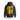 FOXED® CREW UNISEX HOODIE BLACK/YELLOW